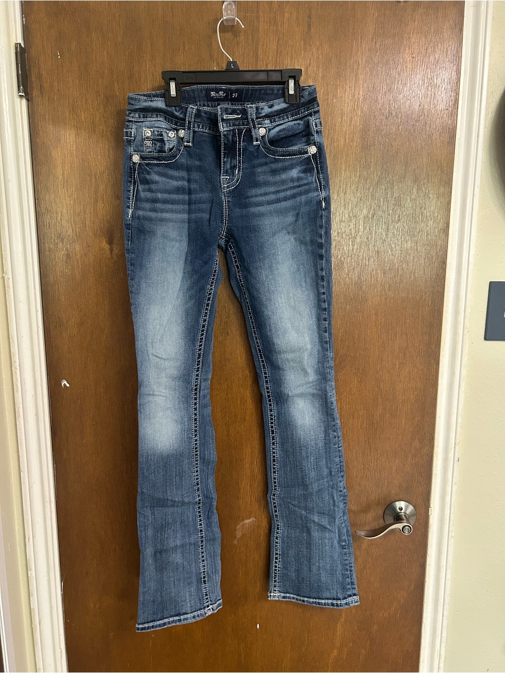 MISS ME JEANS - Women’s Blue Bootcut Jeans - Classic Mid Wash